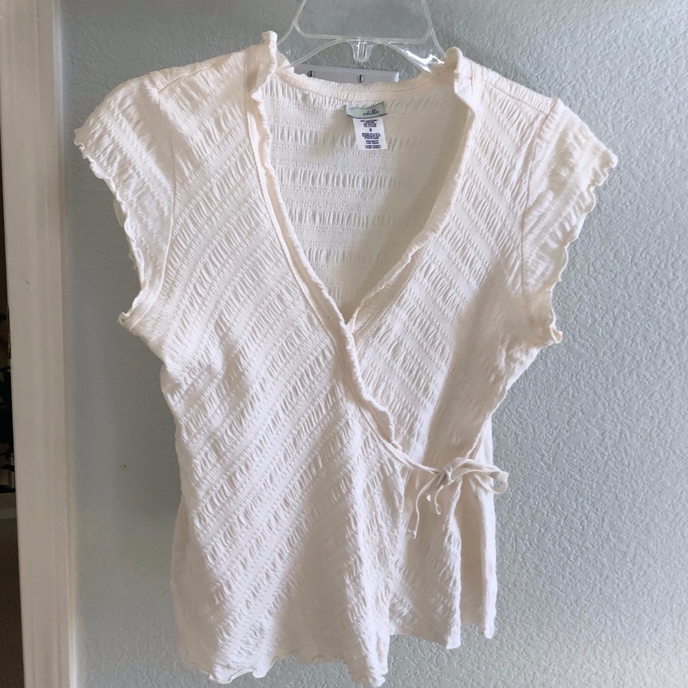 Anthropologie Odille Cream Top